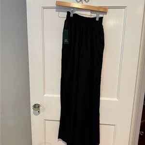 Wild Fable Black Rayon Flowy Pants w/ Elastic Waist NWT